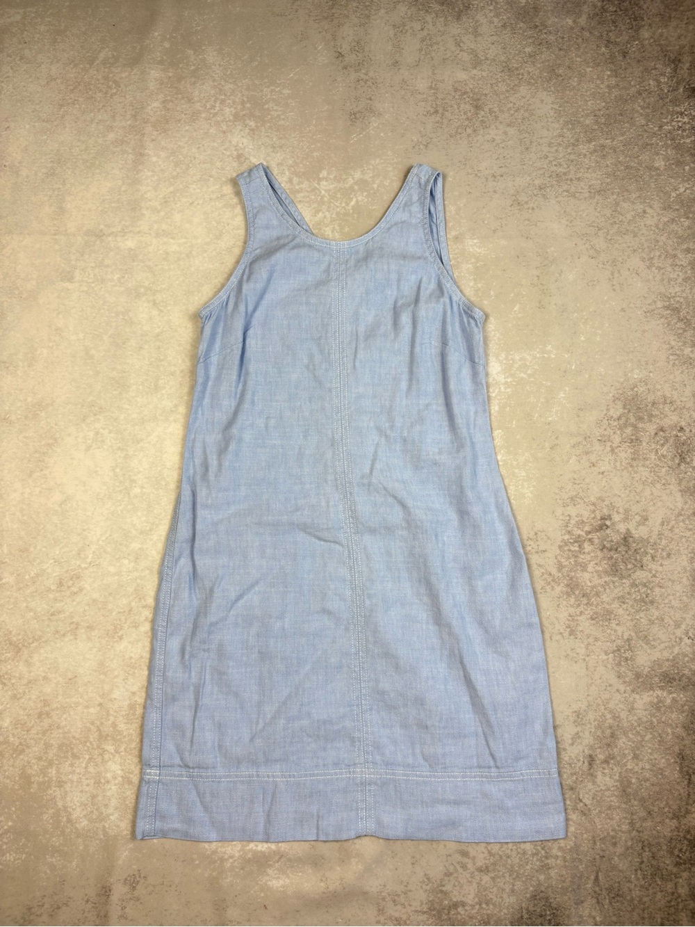 Tommy Bahama Chambray Shift Dress XS Blue Sleeveless Dress